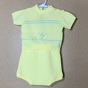 Vintage Soft Spun baby 2 piece sweater outfit‎